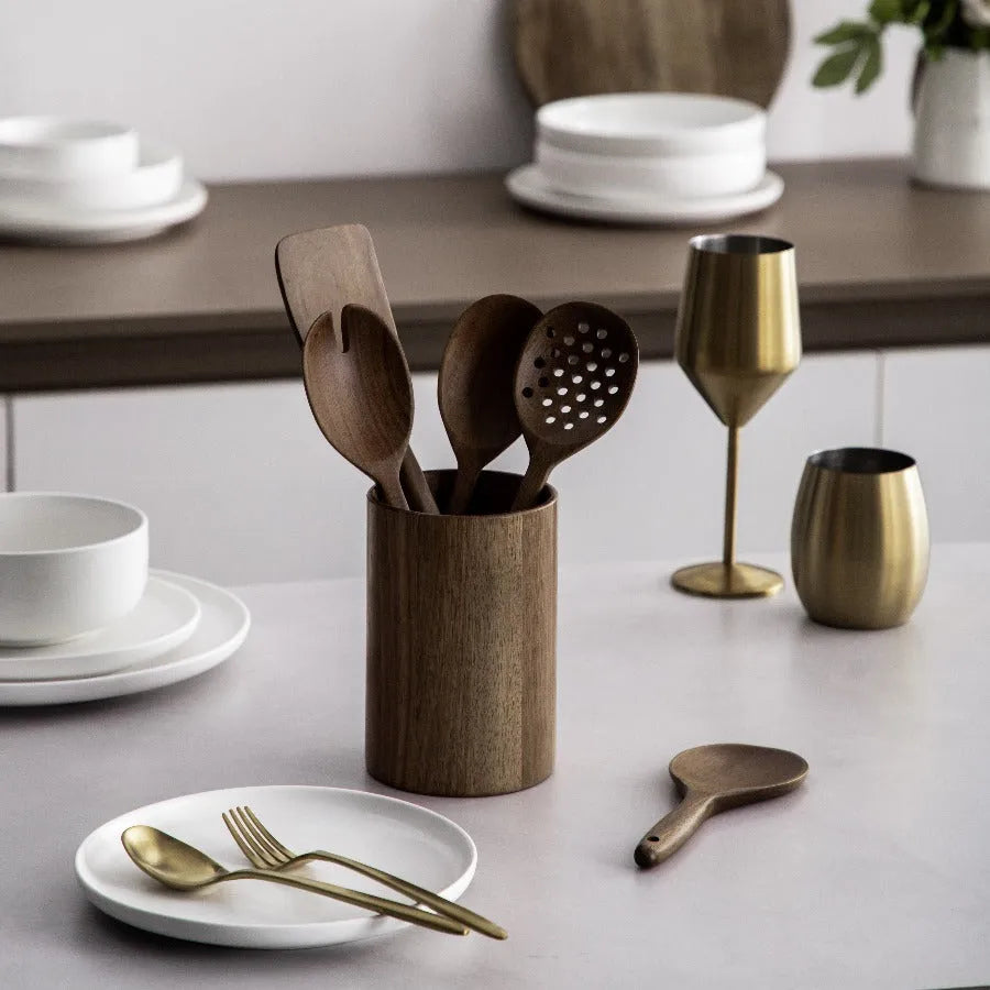 Wooden Kitchen Utensils Set-JAZZUPCO-JAZZUPCO
