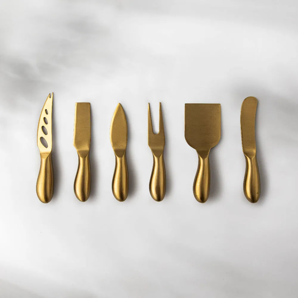 Gold Cheese Knife Set-JAZZUPCO-JAZZUPCO