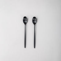 Matching Pieces-JAZZUPCO-Matte Black-Long Drink Spoon (2 Pieces)-JAZZUPCO