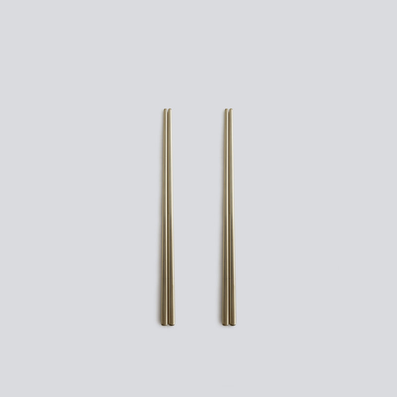 Individual & Matching Pieces-JAZZUPCO-Matte Champagne Gold-Chopsticks (2 Pairs)-JAZZUPCO
