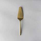 Minimalist/ French Flatware Salad Servers, Serving Utensils & Individual Pieces-JAZZUPCO-Matte Gold-Cake Knife-JAZZUPCO-53379644490027
