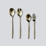 Salad Servers & Utensils-JAZZUPCO-Matte Champagne Gold-Serving Utensils + Salad Servers Bundle-JAZZUPCO