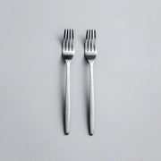 Individual Pieces-JAZZUPCO-Matte Silver-Ava-Dinner Fork (2 Pieces)-JAZZUPCO