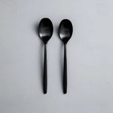 Individual Pieces-JAZZUPCO-Matte Black-Ava-Dinner Spoon (2 Pieces)-JAZZUPCO