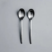 Individual Pieces-JAZZUPCO-Matte Silver-Ava-Dinner Spoon (2 Pieces)-JAZZUPCO