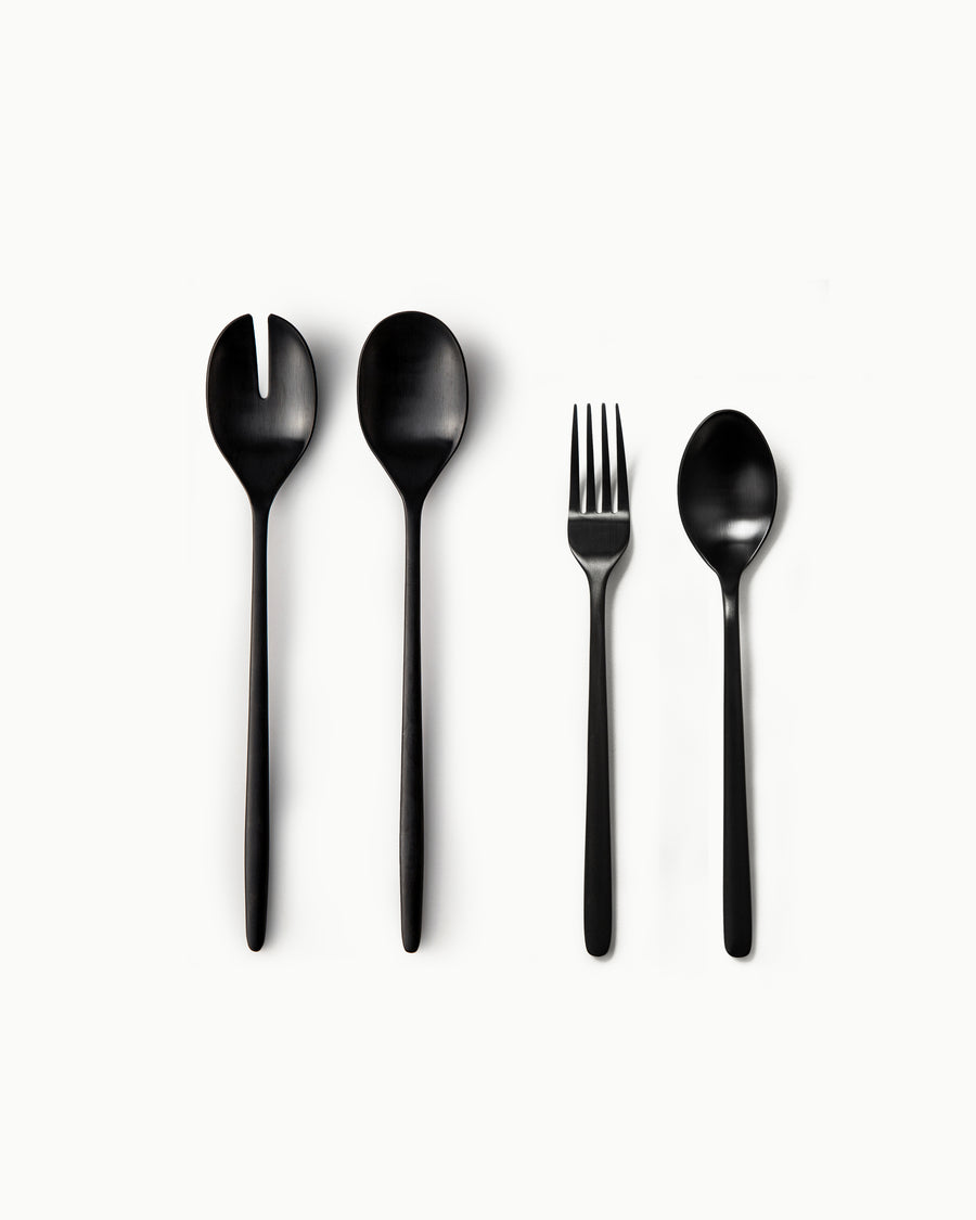 Serving Utensils & Salad Servers-JAZZUPCO-Matte Black-Haelynn 2.0-Serving Utensils + Salad Servers Bundle-JAZZUPCO