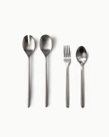 Serving Utensils & Salad Servers-JAZZUPCO-Matte Silver-Haelynn 2.0-Serving Utensils + Salad Servers Bundle-JAZZUPCO