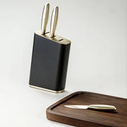 Knife Set Bundle-JAZZUPCO-Dark Acacia-Knife Set (3Pc) & Stand + Cutting Board-JAZZUPCO
