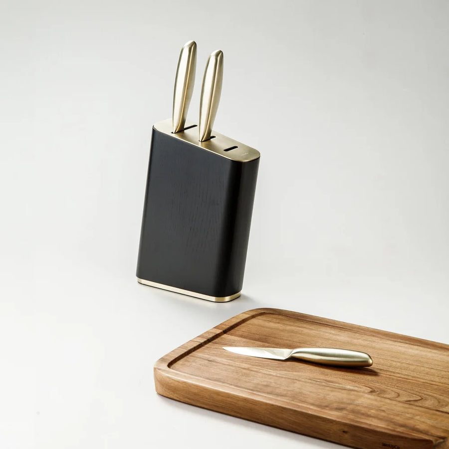 Knife Set Bundle-JAZZUPCO-Natural Acacia-Knife Set (3Pc) & Stand + Cutting Board-JAZZUPCO