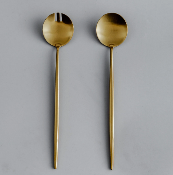 Minimalist/ French Flatware Salad Servers, Serving Utensils & Salad Serving Set