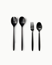 Serving Utensils & Salad Servers-JAZZUPCO-Matte Black-Tia-Serving Utensils + Salad Servers Bundle-JAZZUPCO