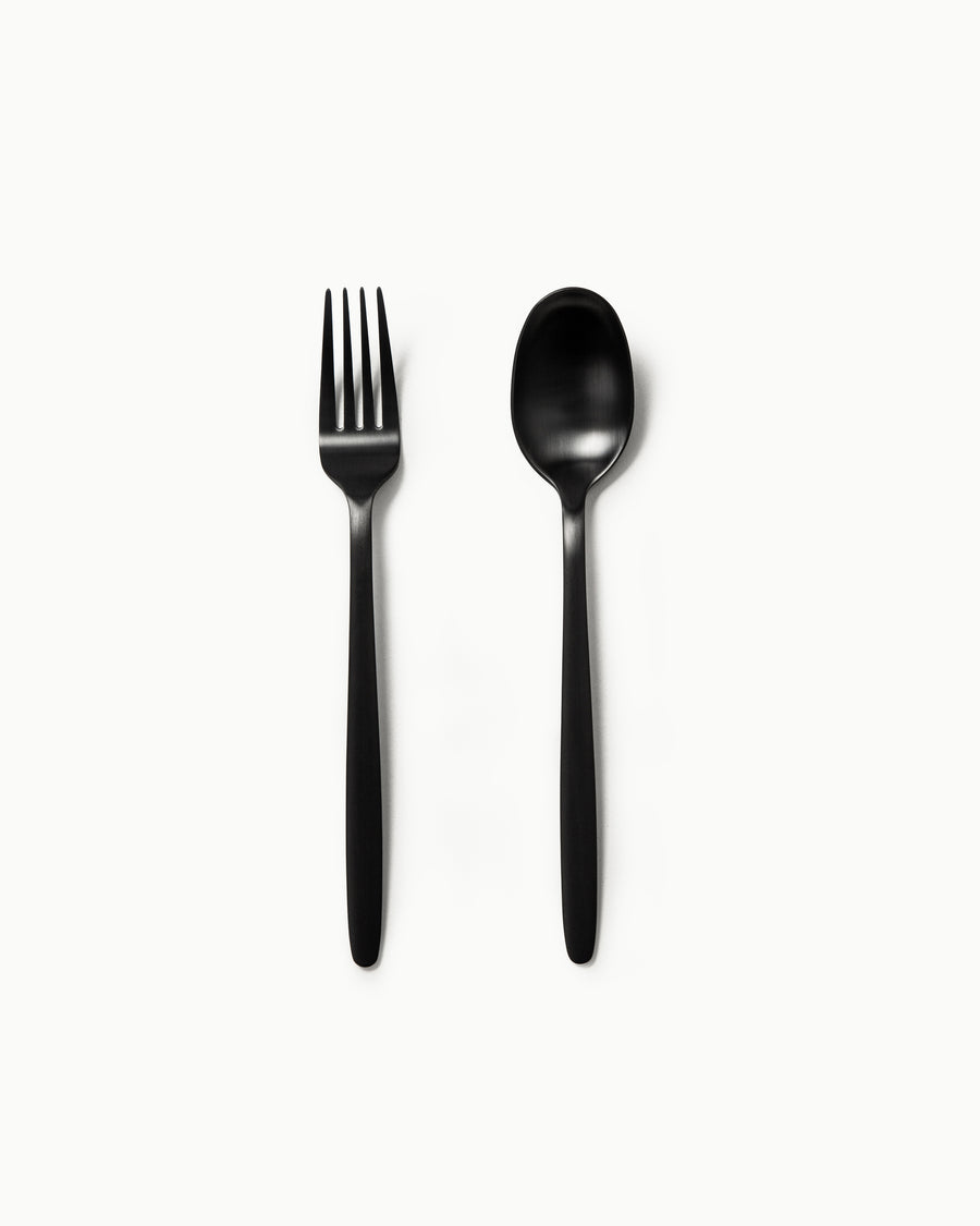 Serving Utensils & Salad Servers-JAZZUPCO-Matte Black-Tia-Serving Utensils-JAZZUPCO