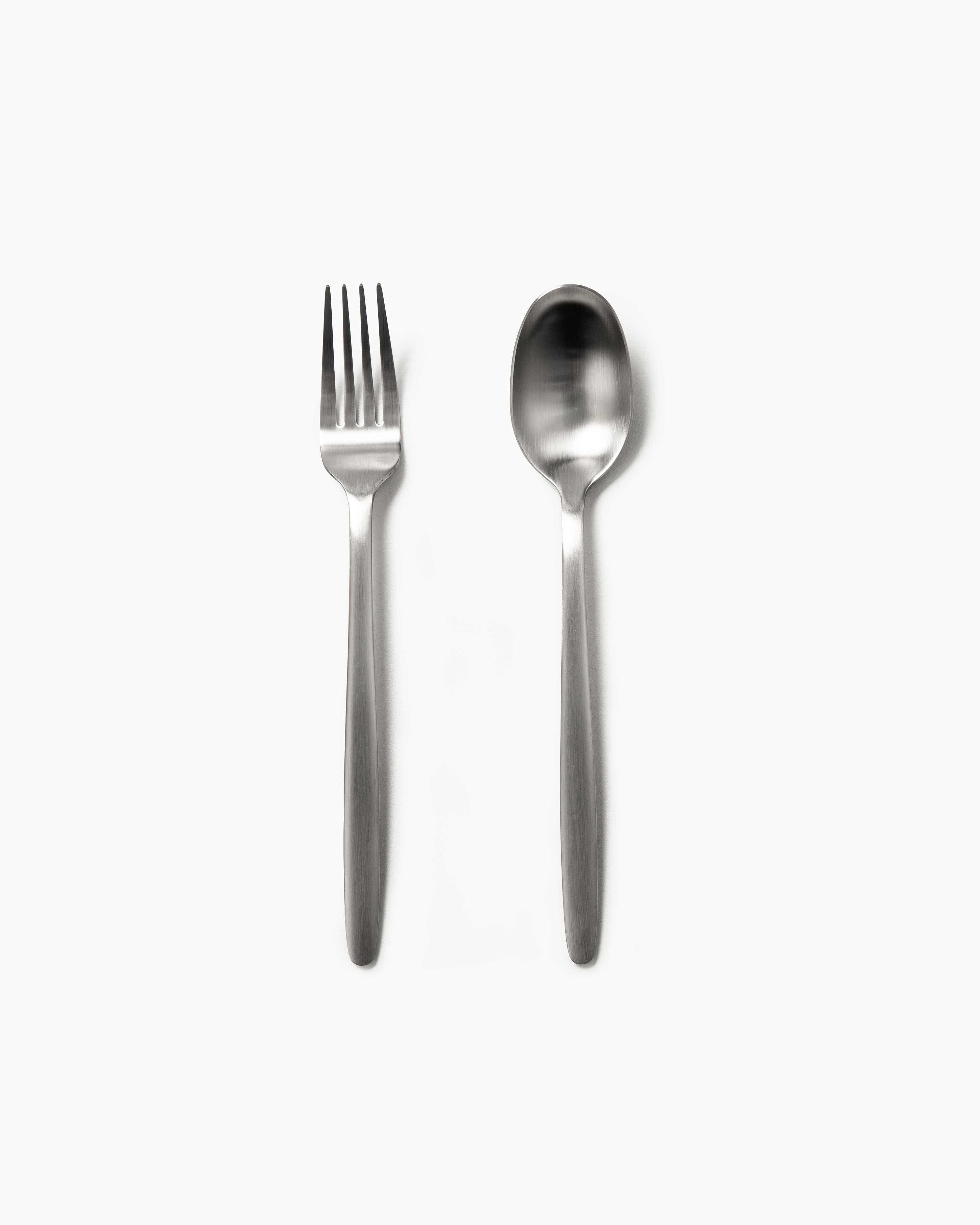 Serving Utensils & Salad Servers-JAZZUPCO-Matte Silver-Tia-Serving Utensils-JAZZUPCO