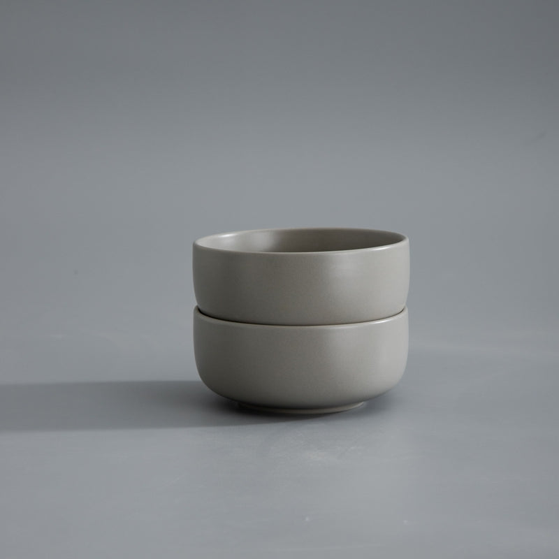 Minimalist Dinnerware-JAZZUPCO-Matte Dove Gray-4 x Small Bowls-JAZZUPCO