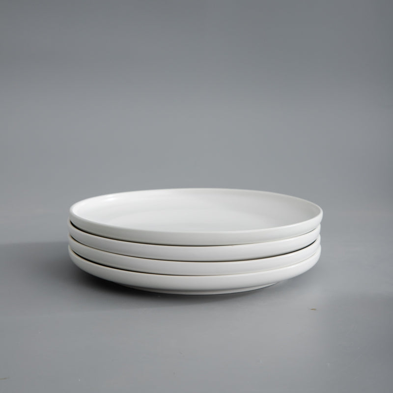 Minimalist Dinnerware-JAZZUPCO-Matte White-4 x Dinner Plates-JAZZUPCO