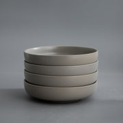 Minimalist Dinnerware-JAZZUPCO-Matte Dove Gray-4 x Big Bowls-JAZZUPCO