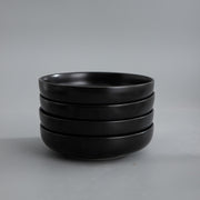 Minimalist Dinnerware-JAZZUPCO-Matte Black-4 x Big Bowls-JAZZUPCO