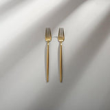 Minimalist/ French Flatware Individual Pieces-JAZZUPCO-Matte Gold-Salad Fork (2 Pieces)-JAZZUPCO