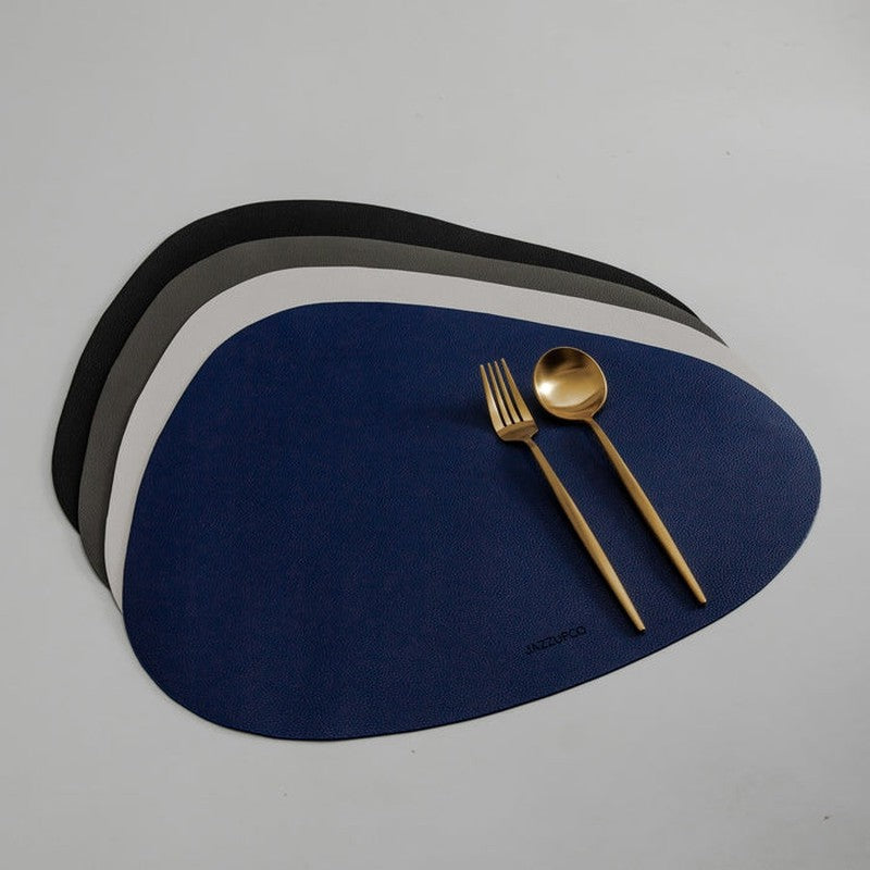 Contemporary Leather Placemats and Coasters-jazzupco-JAZZUPCO