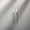 Vatican Flatware Individual Pieces-JAZZUPCO-Matte Silver-Dinner Knife (2 Pieces)-JAZZUPCO