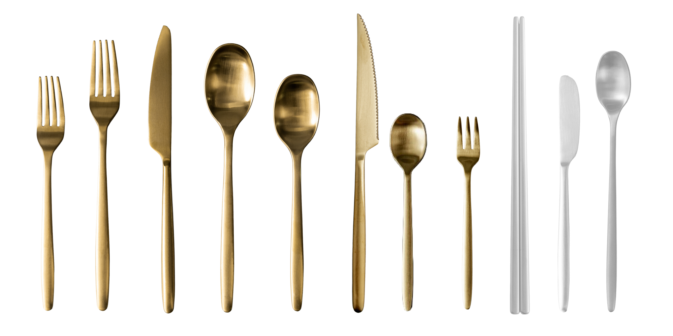 Full set flatware pieces