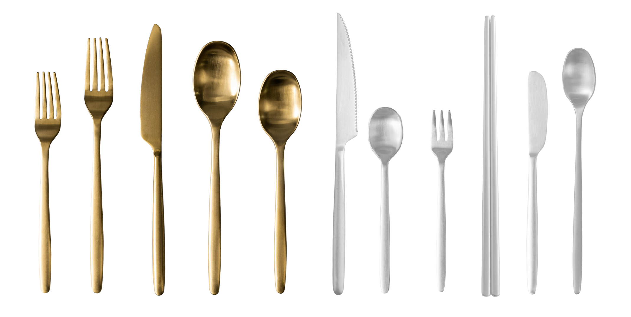 Standard set flatware pieces